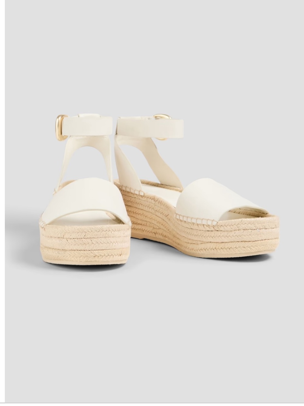 Vince Belisa leather espadrille wedge sandals size us 7